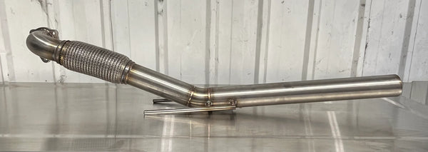 PD conversion Caddy/mk5 Downpipe for GT17/GT18 turbos